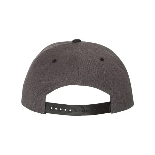 Wool blend flat bill snapback cap. Blank.... from ASI 84358 S&S Activewear