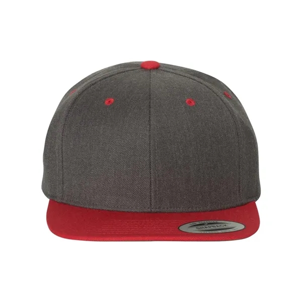 Wool blend flat bill snapback cap. Blank.... from ASI 84358 S&S Activewear