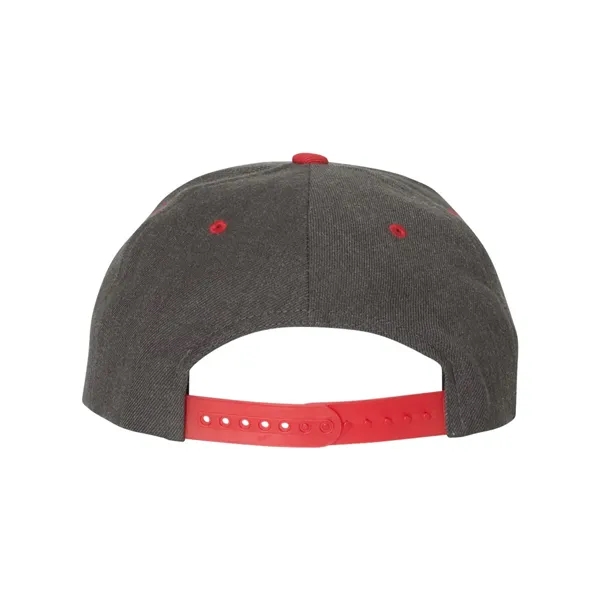 Wool blend flat bill snapback cap. Blank.... from ASI 84358 S&S Activewear