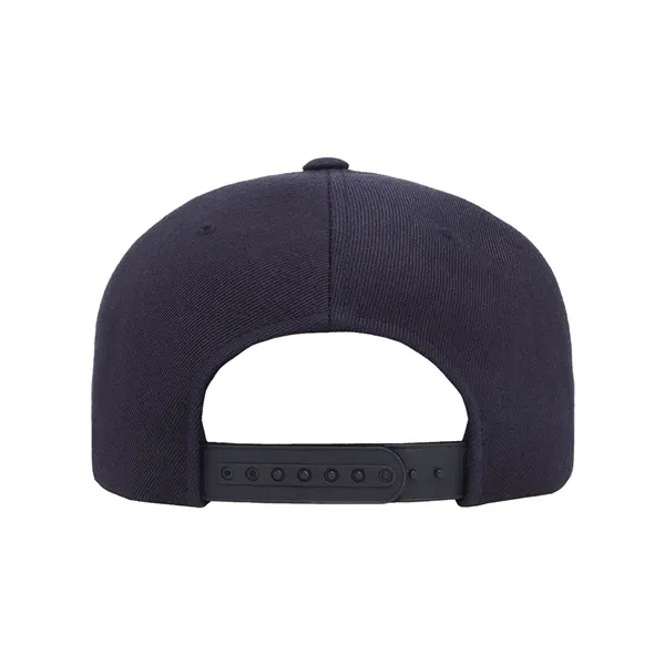 Wool blend flat bill snapback cap. Blank.... from ASI 84358 S&S Activewear