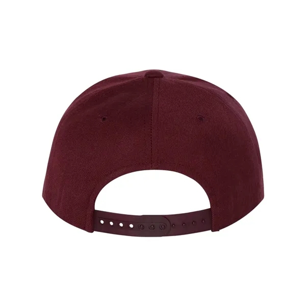 Wool blend flat bill snapback cap. Blank.... from ASI 84358 S&S Activewear