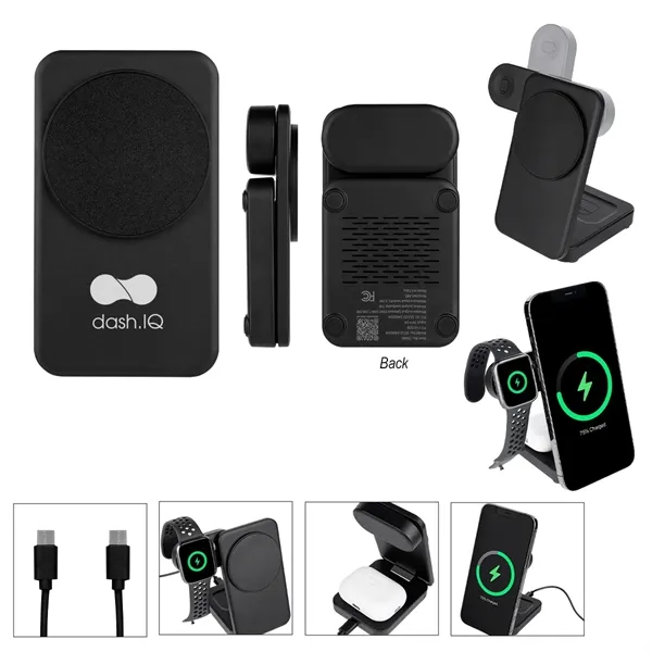 Foldable rABS Magnetic Wireless Charger... from ASI 61125 Hit Promotional Products / Hit®