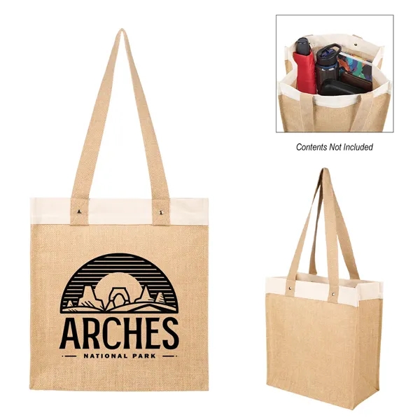 Stephen 12 Oz. Recycled Cotton & Jute Tote Bag... from ASI 61125 Hit Promotional Products / Hit®