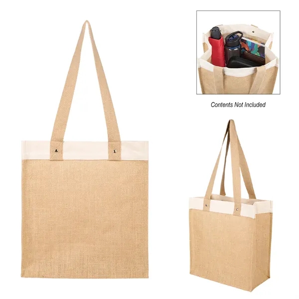 Stephen 12 Oz. Recycled Cotton & Jute Tote Bag... from ASI 61125 Hit Promotional Products / Hit®