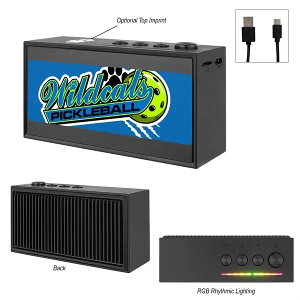 Rhythm Blaster Light Up rABS Speaker... from ASI 61125 Hit Promotional Products / Hit®