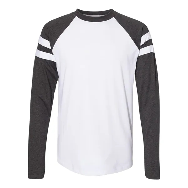 Fine Jersey Long Sleeve Mash Up Tee... from ASI 84358 S&S Activewear