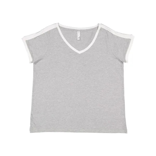 Women's Curvy Soccer Ringer Tee... from ASI 84358 S&S Activewear