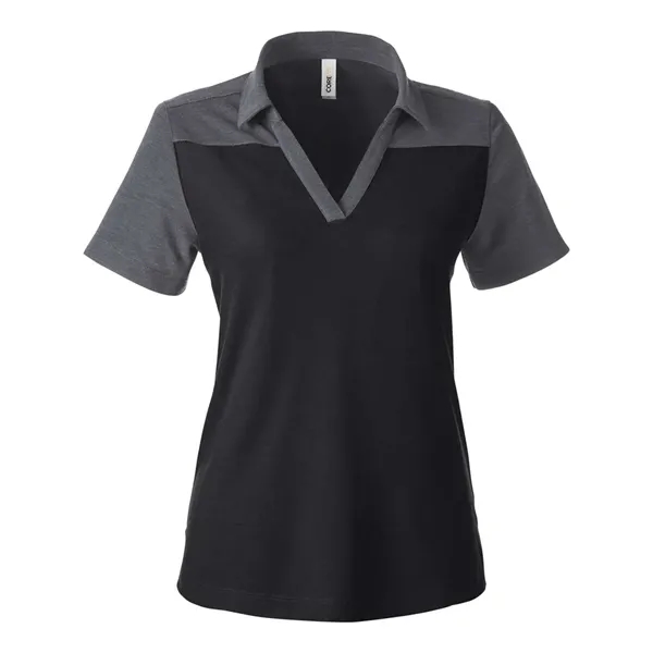 CORE365 Women's Fusion ChromaSoft Colorblock Polo... from ASI 84358 S&S Activewear