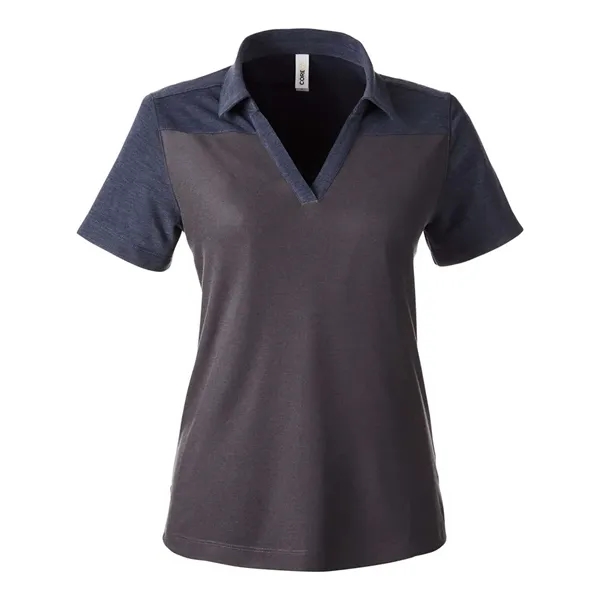 CORE365 Women's Fusion ChromaSoft Colorblock Polo... from ASI 84358 S&S Activewear
