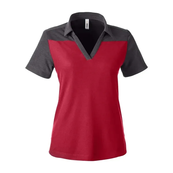 CORE365 Women's Fusion ChromaSoft Colorblock Polo... from ASI 84358 S&S Activewear