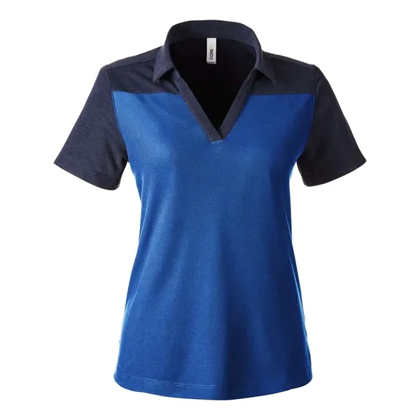 CORE365 Women's Fusion ChromaSoft Colorblock Polo... from ASI 84358 S&S Activewear