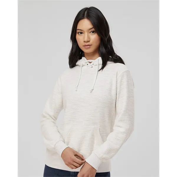 J America Women's Shore French Terry Sport Lace Scuba Ho...... from ASI 84358 S&S Activewear