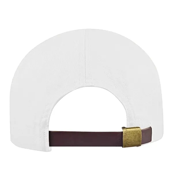 Order Custom Unstructured "Dad", Brushed Cotton, Leather Strap Baseball Caps. American... from ASI 73775 Unionwear