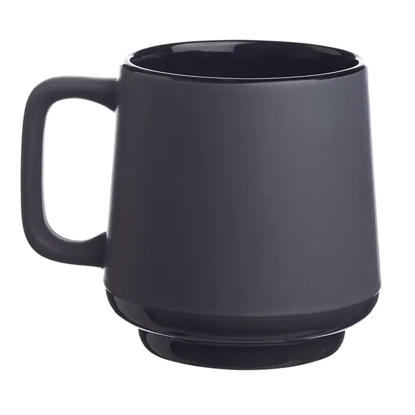 15 oz. ceramic mug with stackable design and matte grey finish.... from ASI 39552 BEL Promo
