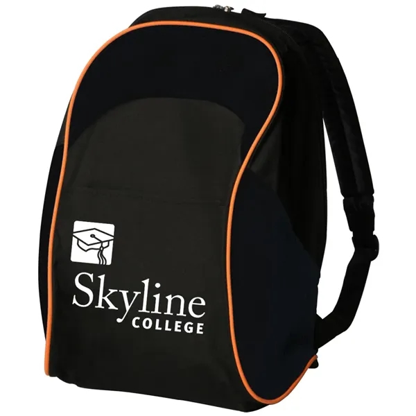 11" x 17.5" two-tone backpack with padded back and adjustable straps.... from ASI 39552 BEL Promo