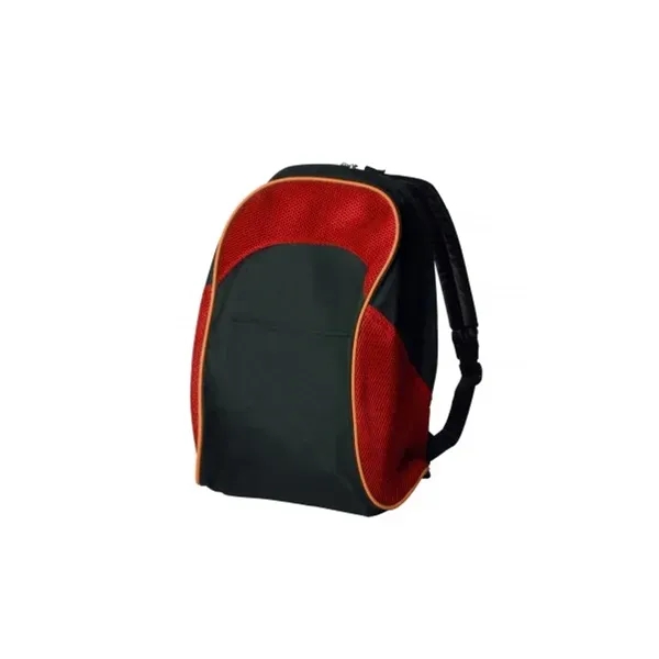 11" x 17.5" two-tone backpack with padded back and adjustable straps.... from ASI 39552 BEL Promo