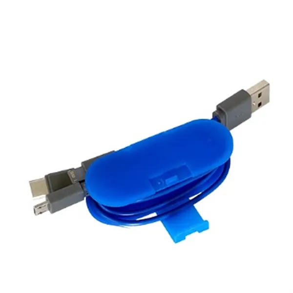 Cable wrap phone stand made of plastic.... from ASI 39552 BEL Promo