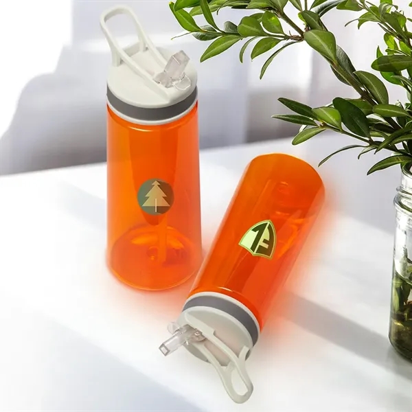 22 oz. sports bottle with spill-proof screw-on lid and flip-top straw.... from ASI 39552 BEL Promo