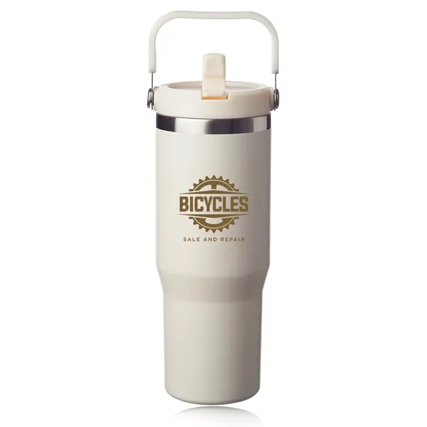 30 oz. double wall insulated stainless steel travel mug with handle,... from ASI 39552 BEL Promo