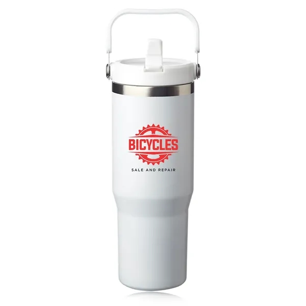 30 oz. double wall insulated stainless steel travel mug with handle,... from ASI 39552 BEL Promo
