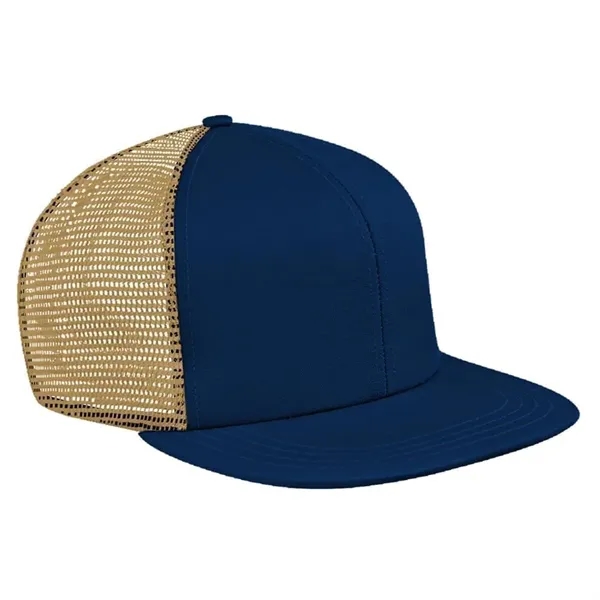 Order Custom Flat Brim High Crown, Cotton Twill/Mesh, Snapback Baseball Caps.... from ASI 73775 Unionwear