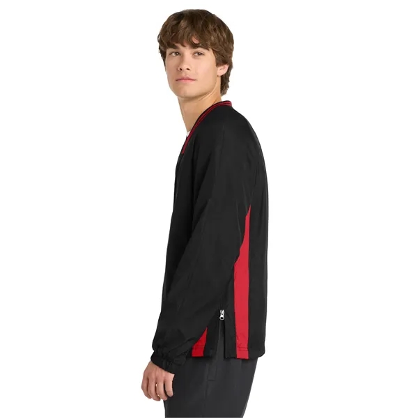 Sport-Tek Tipped V-Neck Raglan Wind Shirt.... from ASI 84863 SanMar