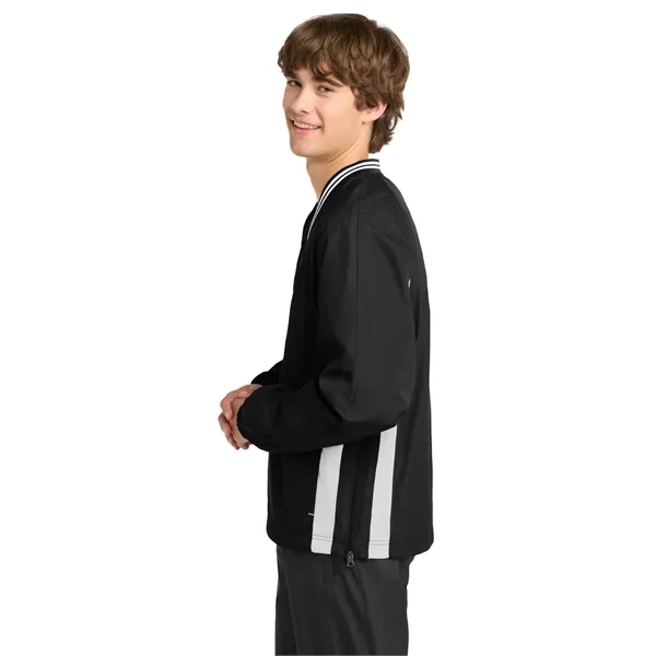 Sport-Tek Tipped V-Neck Raglan Wind Shirt.... from ASI 84863 SanMar
