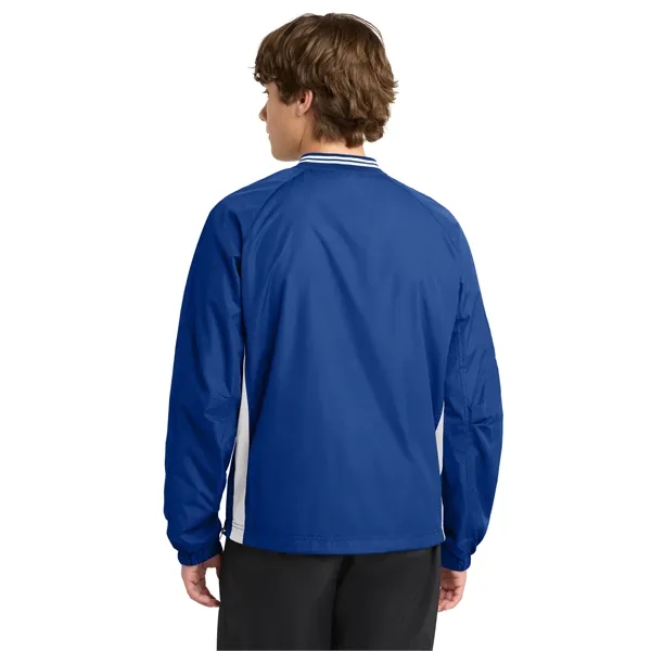 Sport-Tek Tipped V-Neck Raglan Wind Shirt.... from ASI 84863 SanMar