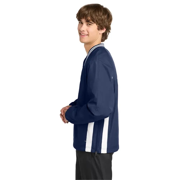 Sport-Tek Tipped V-Neck Raglan Wind Shirt.... from ASI 84863 SanMar