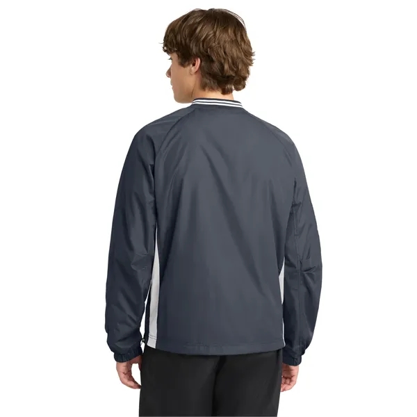 Sport-Tek Tipped V-Neck Raglan Wind Shirt.... from ASI 84863 SanMar