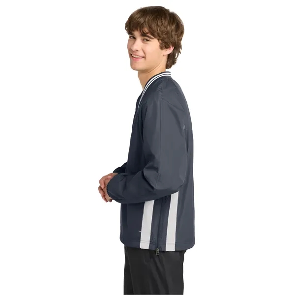 Sport-Tek Tipped V-Neck Raglan Wind Shirt.... from ASI 84863 SanMar