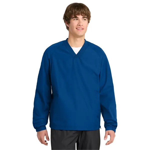 Sport-Tek V-Neck Raglan Wind Shirt.... from ASI 84863 SanMar