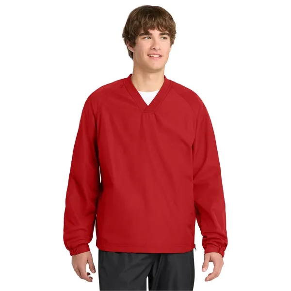 Sport-Tek V-Neck Raglan Wind Shirt.... from ASI 84863 SanMar