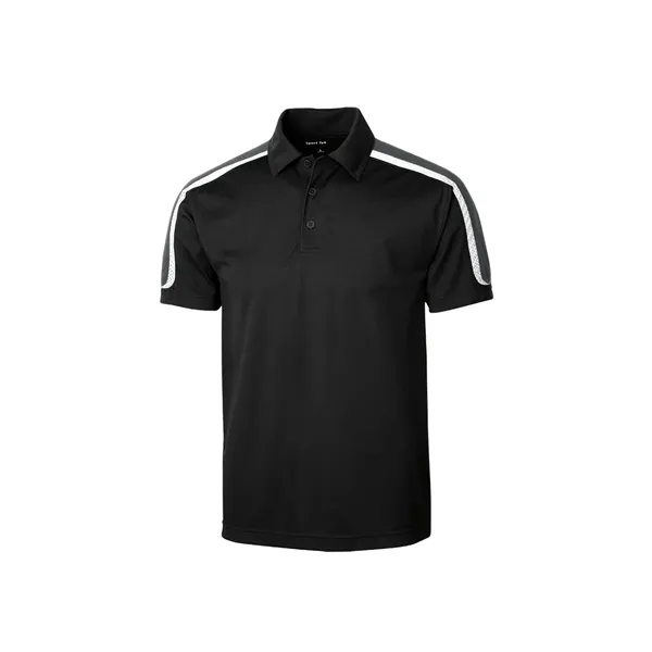 Sport-Tek Tricolor Shoulder Micropique Sport-Wick Polo.... from ASI 84863 SanMar
