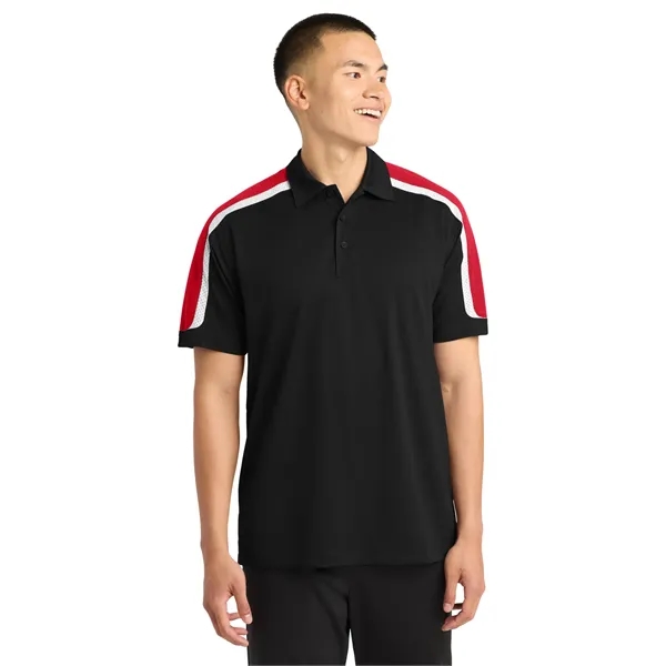 Sport-Tek Tricolor Shoulder Micropique Sport-Wick Polo.... from ASI 84863 SanMar
