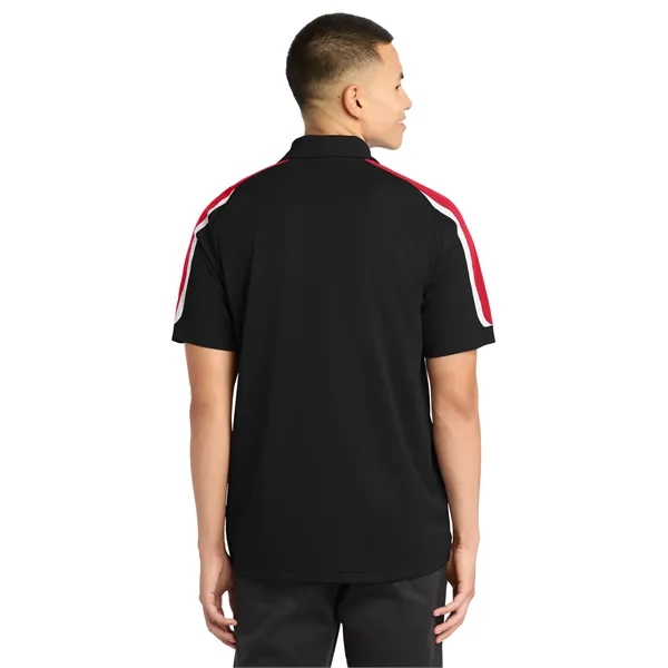 Sport-Tek Tricolor Shoulder Micropique Sport-Wick Polo.... from ASI 84863 SanMar