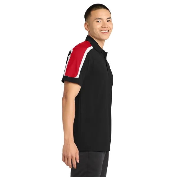 Sport-Tek Tricolor Shoulder Micropique Sport-Wick Polo.... from ASI 84863 SanMar
