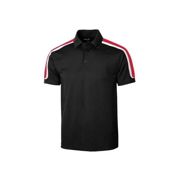 Sport-Tek Tricolor Shoulder Micropique Sport-Wick Polo.... from ASI 84863 SanMar