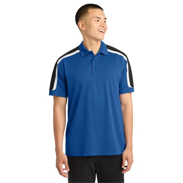 Sport-Tek Tricolor Shoulder Micropique Sport-Wick Polo.... from ASI 84863 SanMar