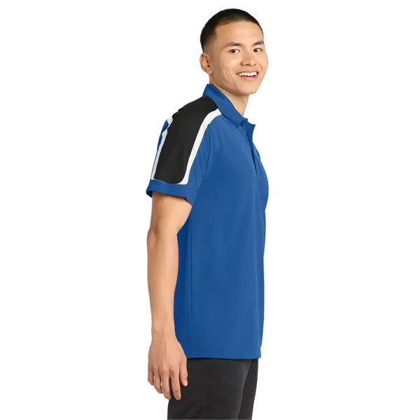 Sport-Tek Tricolor Shoulder Micropique Sport-Wick Polo.... from ASI 84863 SanMar