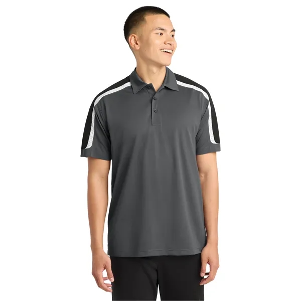 Sport-Tek Tricolor Shoulder Micropique Sport-Wick Polo.... from ASI 84863 SanMar