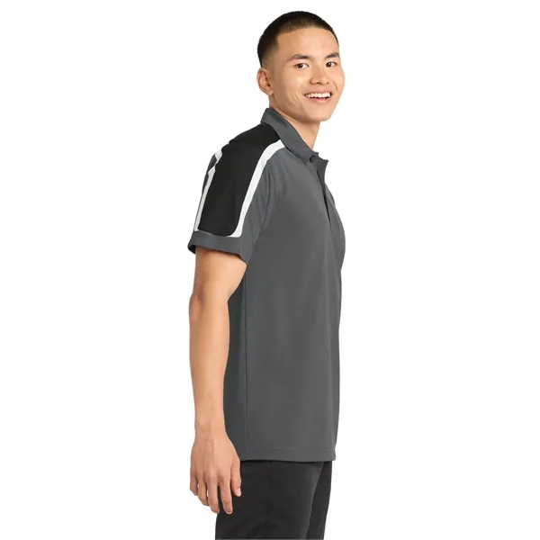 Sport-Tek Tricolor Shoulder Micropique Sport-Wick Polo.... from ASI 84863 SanMar