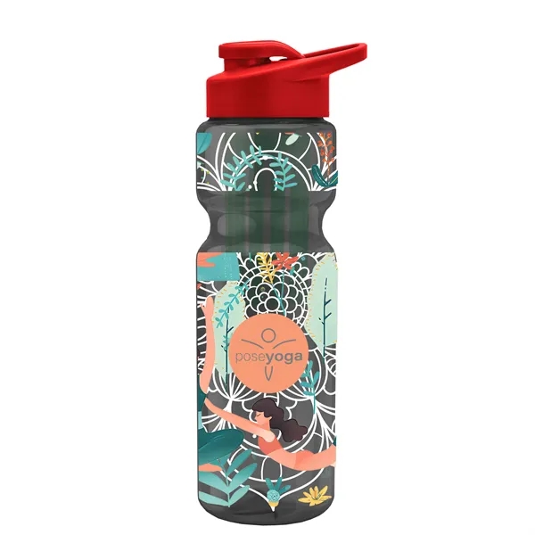 Champion 28 Oz. Transparent Bottle - Drink Thru Lid and Large... from ASI 40480 Koozie Group