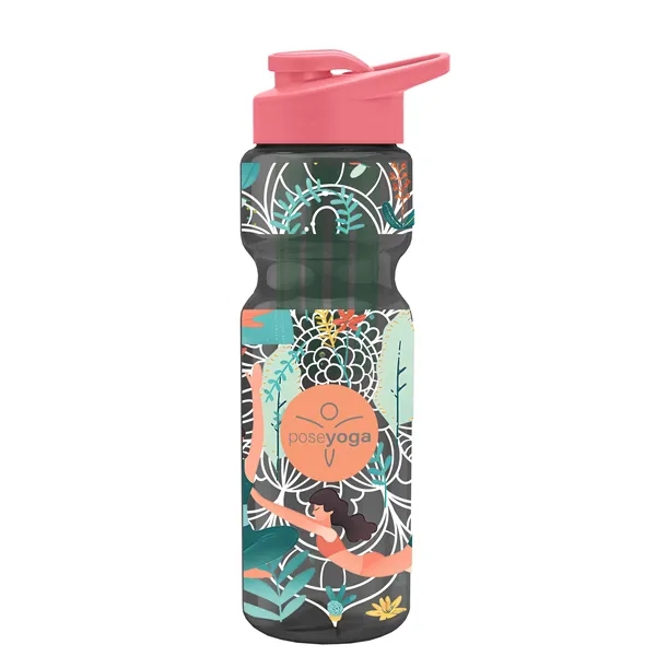 Champion 28 Oz. Transparent Bottle - Drink Thru Lid and Large... from ASI 40480 Koozie Group