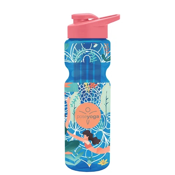 Champion 28 Oz. Transparent Bottle - Drink Thru Lid and Large... from ASI 40480 Koozie Group