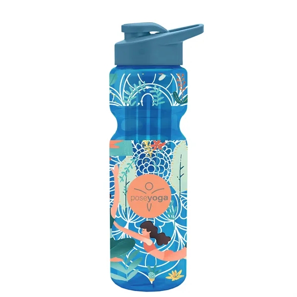 Champion 28 Oz. Transparent Bottle - Drink Thru Lid and Large... from ASI 40480 Koozie Group