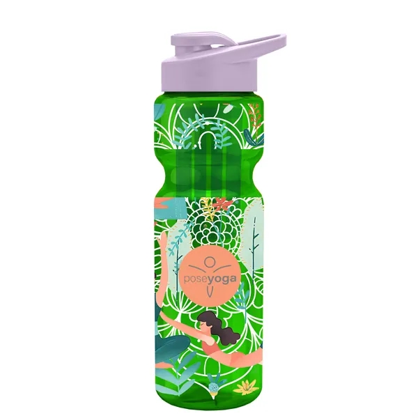 Champion 28 Oz. Transparent Bottle - Drink Thru Lid and Large... from ASI 40480 Koozie Group