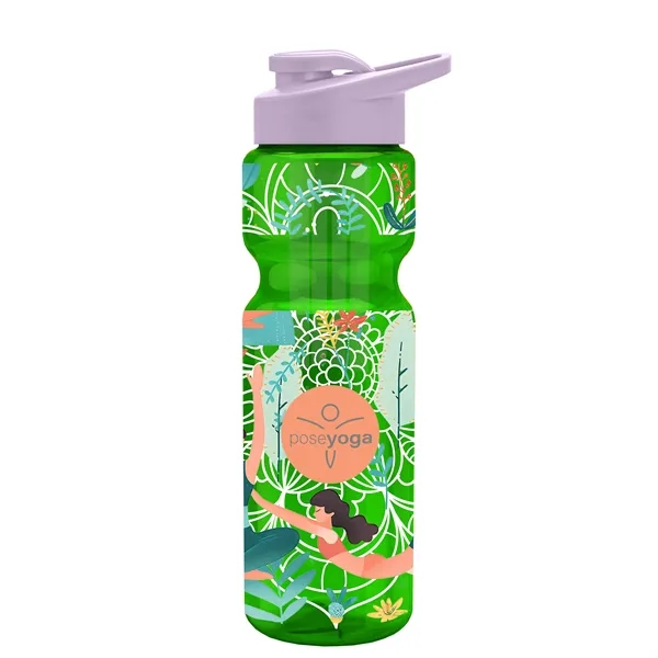 Champion 28 Oz. Transparent Bottle - Drink Thru Lid and Large... from ASI 40480 Koozie Group