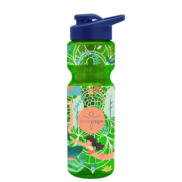 Champion 28 Oz. Transparent Bottle - Drink Thru Lid and Large... from ASI 40480 Koozie Group