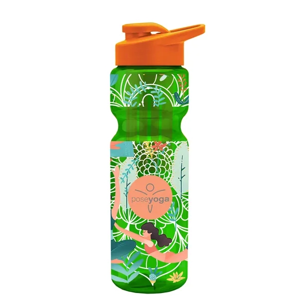 Champion 28 Oz. Transparent Bottle - Drink Thru Lid and Large... from ASI 40480 Koozie Group